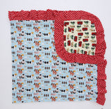 Old McDonald Ruffled Cuddle Blanket