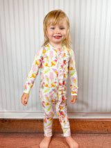 Dreamsicle Fold Over Footie