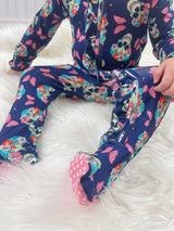 Mariposa Ruffled Footie