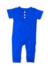 Sapphire Blue Henley Romper